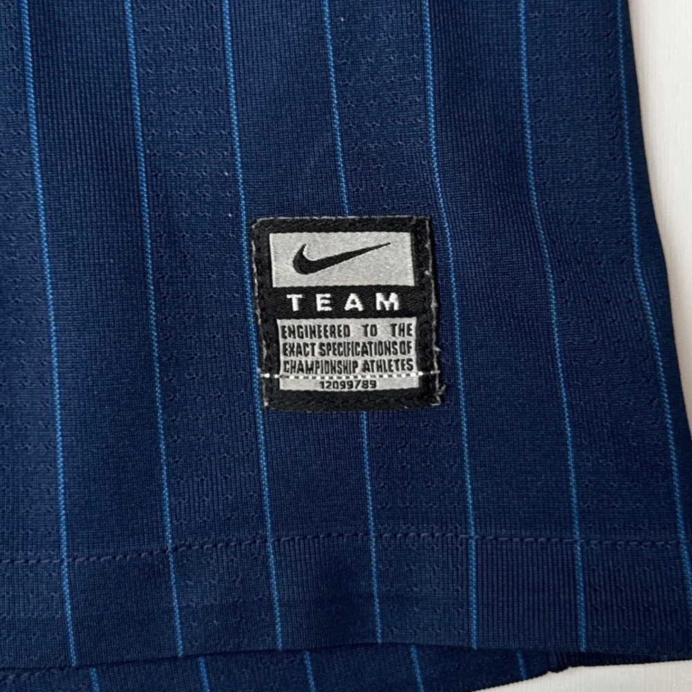 Nike Arsenal FC 2009-2010 Away Jersey Navy Blue Pinstripe XL Fly Emirates - Picture 7 of 11